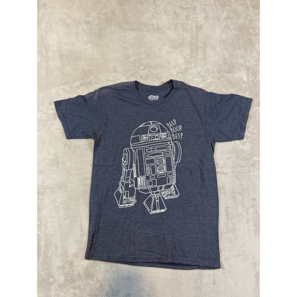 Star Wars R2-D2 Men's Graphic "Beep Boop Beep" Gray T-Shirt | Size S |